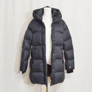 Soia + Kyo simple black puffer coat size medium new without tags